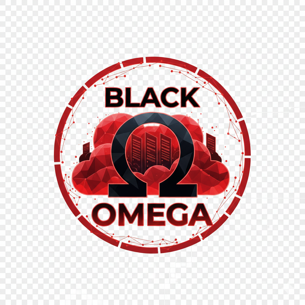 Black Omega Logo
